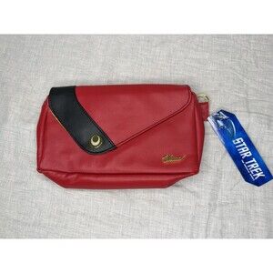 Star Trek Original Series Uhura Deluxe Make-up Bag Clutch Purse Red Black NWT